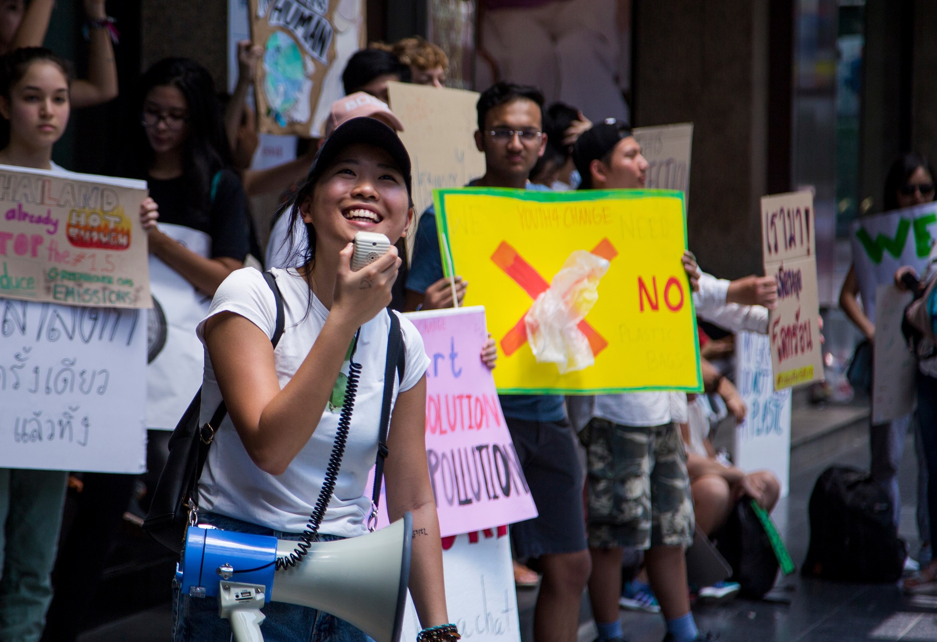 Lyn Nanticha at climate strike